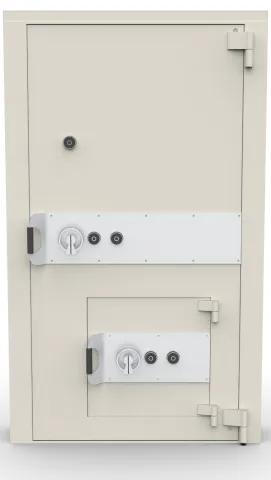 Porte forte pour chambre forte classe 5 avec trappe